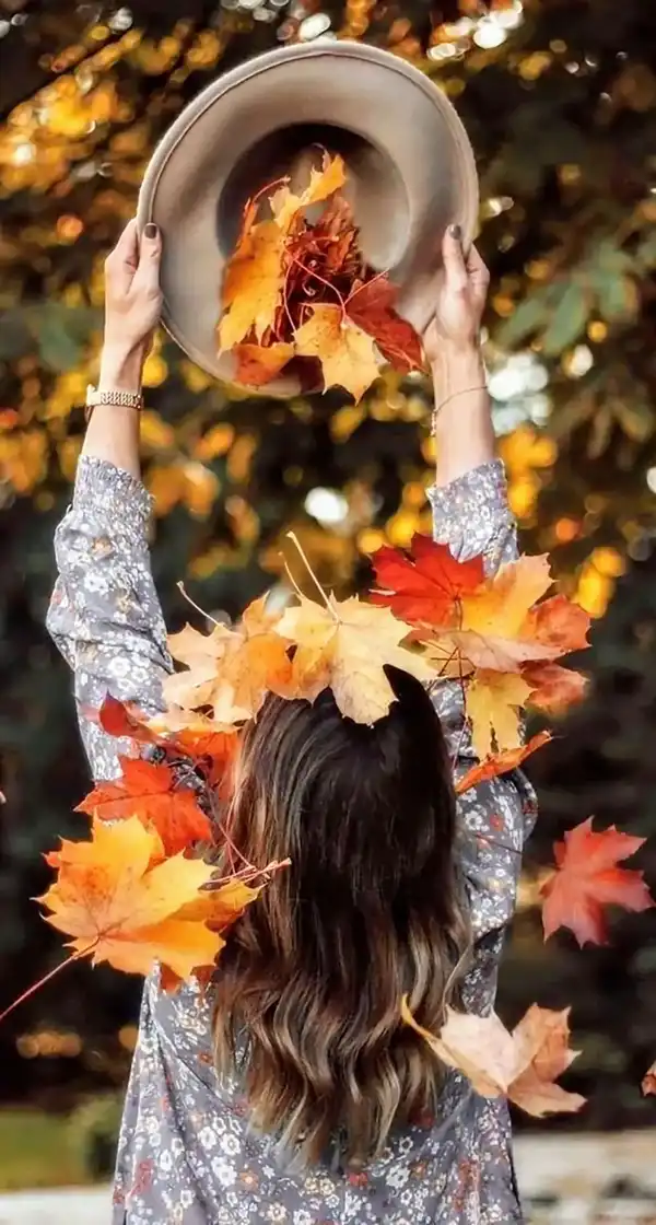 مدل عکس پاییزی + ژست ومدلهای خلاقانه و خاص برای عکاسی پاییزی به یادماندنی