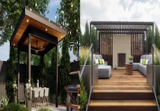 مدل آلاچیق مدرن + مدل آلاچیق مدرن دارای طراحی‌هایی خاص با دوام و کاربردی