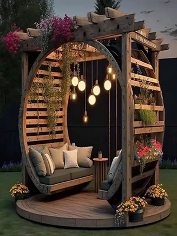 مدل آلاچیق ساده و شیک + فضای صمیمانه و دلنشین با مدل آلاچیق ساده و شیک