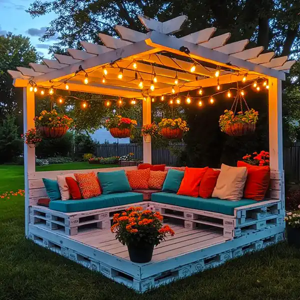 مدل آلاچیق ساده و شیک + فضای صمیمانه و دلنشین با مدل آلاچیق ساده و شیک