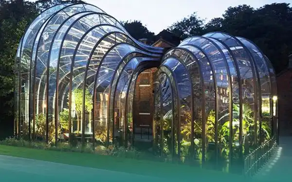 مدل آلاچیق شیشه ای + مدل آلاچیق شیشه ای و ایجاد روف گاردن خاص و یونیک