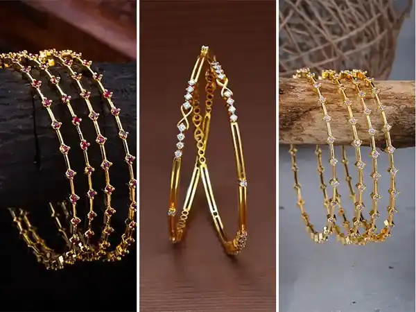 مدل النگو باریک + جز جداییناپذیر زیورآلات طلا در بین خانمها مدل النگو باریک شیک