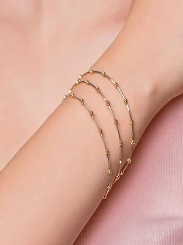 مدل النگو باریک + جز جداییناپذیر زیورآلات طلا در بین خانمها مدل النگو باریک شیک