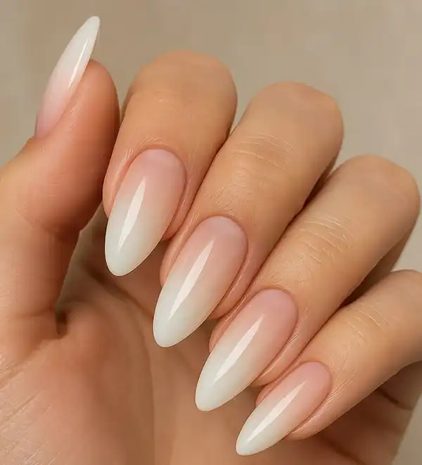 مدل ناخن امبره سفید + مدلهای ترند و لاکچری ناخن آمبره سفید