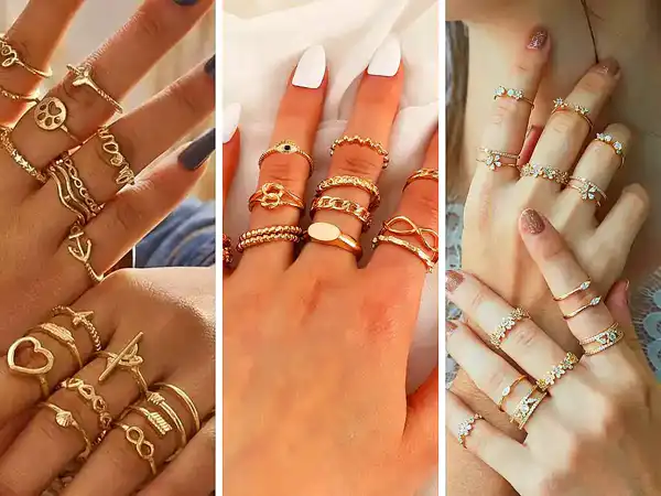 مدل انگشتر بدل دخترانه + مدل انگشتر بدل دخترانه در رنگ‌ و طرح متنوع و خاص