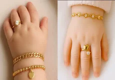 مدل انگشتر بچه گانه + مدل انگشتر بچه گانه با ظرافت و جذابیتی خاص کودکانه