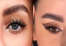 مدل آرایش ابرو + چهره ای شاداب و زیبا با مدل آرایش ابرو جذاب