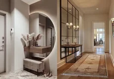 مدل آینه برای راهرو + ورودی منزل منحصربفرد و چشمگیر با مدل آینه جذاب راهرو