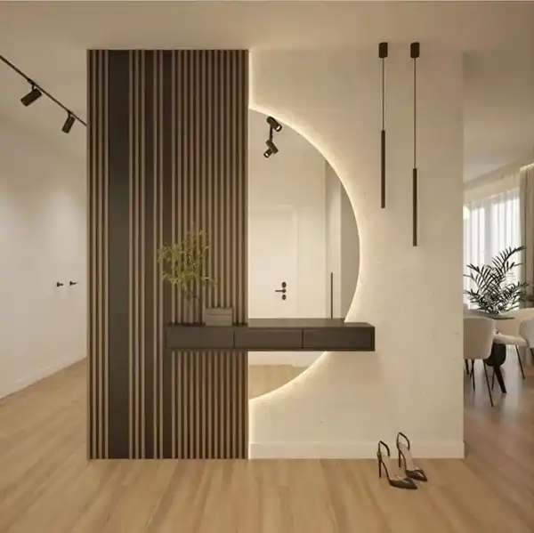 مدل آینه برای راهرو + ورودی منزل منحصربفرد و چشمگیر با مدل آینه جذاب راهرو