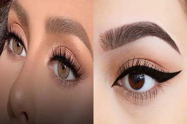 مدل چشم گرد + مدل چشم‌های گرد با استفاده از تکنیک‌های آرایشی مناسب 