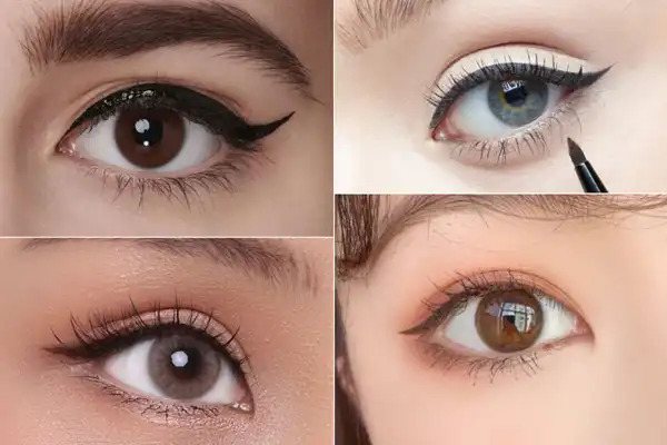 مدل چشم گرد + مدل چشم‌های گرد با استفاده از تکنیک‌های آرایشی مناسب 