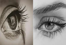 مدل چشم سیاه قلم + مدل چشم سیاه قلم با ظرافت جذاب و دقتی بینظیر