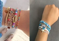 مدل دستبند با مهره های رنگی + طرح های خاص پسند مدل دستبند با مهره های رنگی