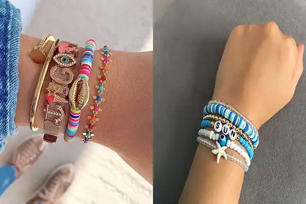 مدل دستبند با مهره های رنگی + طرح های خاص پسند مدل دستبند با مهره های رنگی