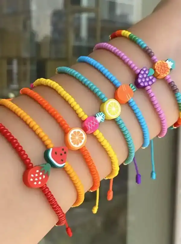 مدل دستبند با مهره های رنگی + طرح های خاص پسند مدل دستبند با مهره های رنگی