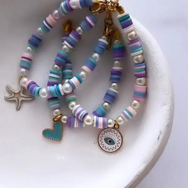 مدل دستبند با مهره های رنگی + طرح های خاص پسند مدل دستبند با مهره های رنگی