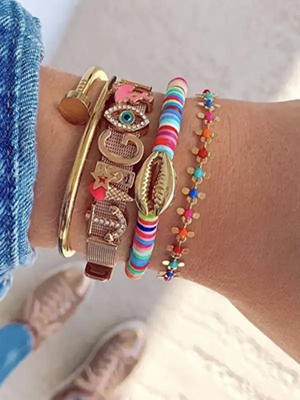 مدل دستبند با مهره های رنگی + طرح های خاص پسند مدل دستبند با مهره های رنگی