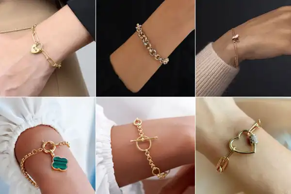 مدل دستبند طلای قفلی + جذابیتی بینظیر از ظرافت در مدل دستبند طلای قفلی شیک