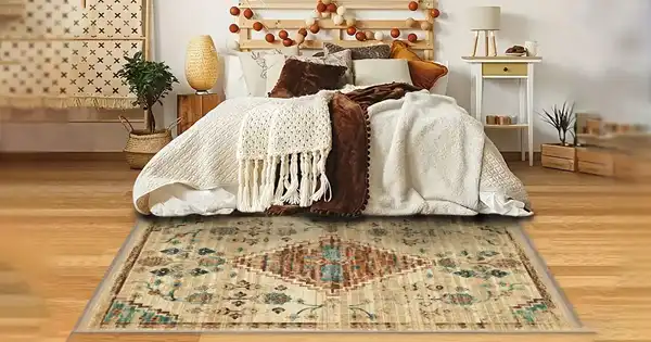 مدل فرش اتاق خواب + مدل فرش اتاق خواب و ایجاد حس گرمای بصری و لمس نرم 