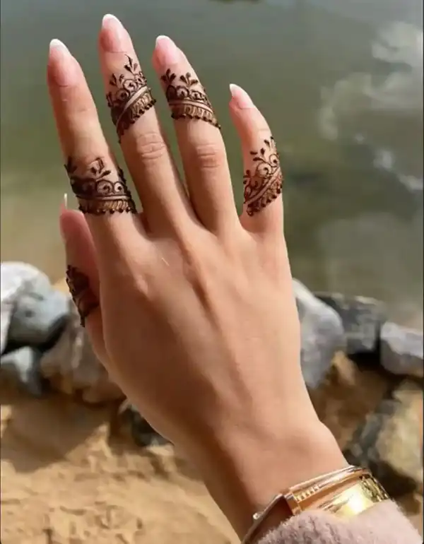 مدل حنا انگشتر + تلفیق هنر و فرهنگ با مدل حنا انگشتر ترند و جذاب