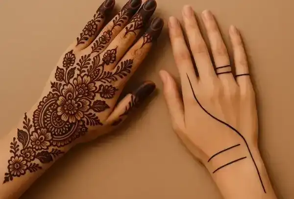 مدل حنا انگشتر + تلفیق هنر و فرهنگ با مدل حنا انگشتر ترند و جذاب