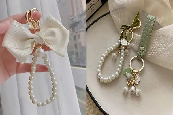 مدل جاکلیدی با مروارید +  یک جاکلیدی زیبا و پینترستی با مدل جاکلیدی با مروارید