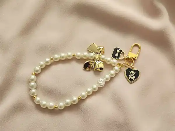 مدل جاکلیدی با مروارید +  یک جاکلیدی زیبا و پینترستی با مدل جاکلیدی با مروارید