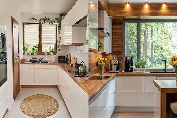 مدل کابینت برای آشپزخانه پنجره دار + مدل کابینت برای آشپزخانه پنجره دار لوکس و خاص