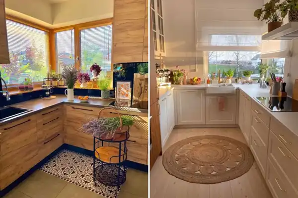 مدل کابینت برای آشپزخانه پنجره دار + مدل کابینت برای آشپزخانه پنجره دار لوکس و خاص 