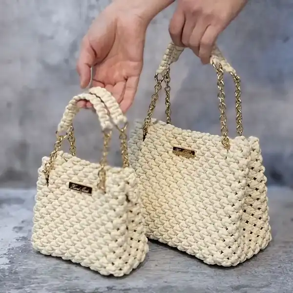  مدل کیف بافتنی مجلسی جدید + استایلی متفاوت و یونیک با مدل کیف بافتنی مجلسی جدید