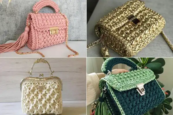  مدل کیف بافتنی مجلسی جدید + استایلی متفاوت و یونیک با مدل کیف بافتنی مجلسی جدید