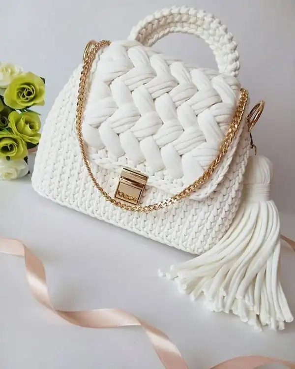  مدل کیف بافتنی مجلسی جدید + استایلی متفاوت و یونیک با مدل کیف بافتنی مجلسی جدید