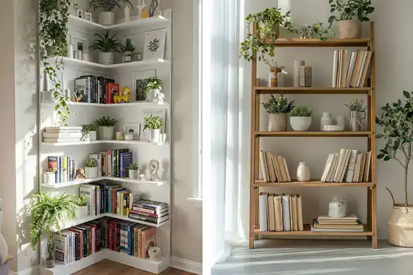 مدل کتابخانه برای اتاق خواب + تحول بینظیر در اتاق با مدل کتابخانه برای اتاق خواب