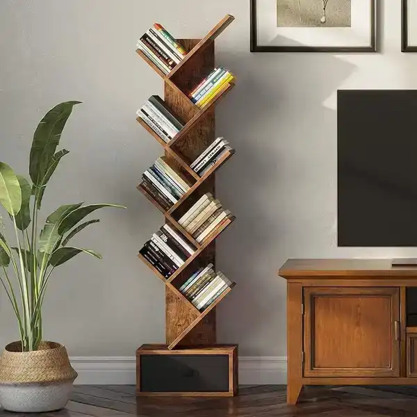 مدل کتابخانه ایستاده ساده + اتاقتان را منظم و جذاب کنید با مدلهای کتابخانه ایستاده ساده 