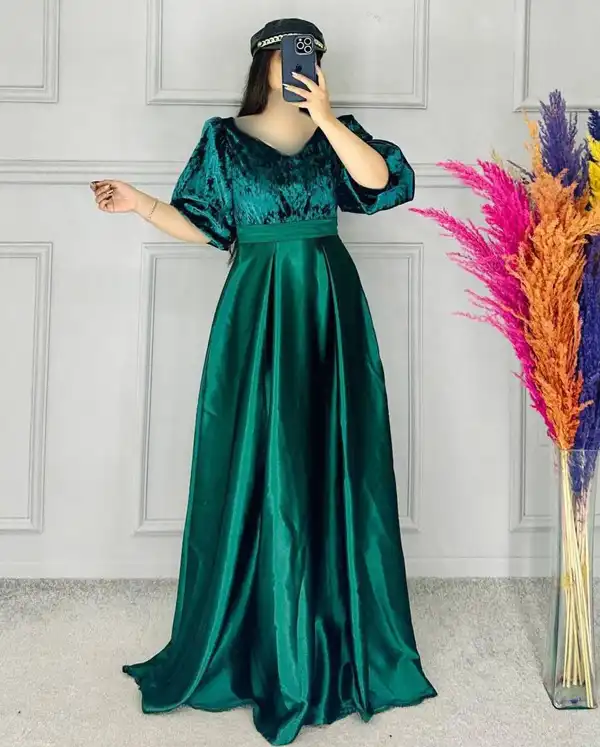 مدل لباس مجلسی با ساتن + مدل لباس مجلسی با ساتن گزینه ای برای ظاهر جذاب و لاکچری