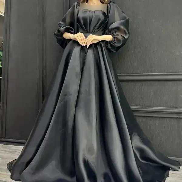 مدل لباس مجلسی با ساتن + مدل لباس مجلسی با ساتن گزینه ای برای ظاهر جذاب و لاکچری