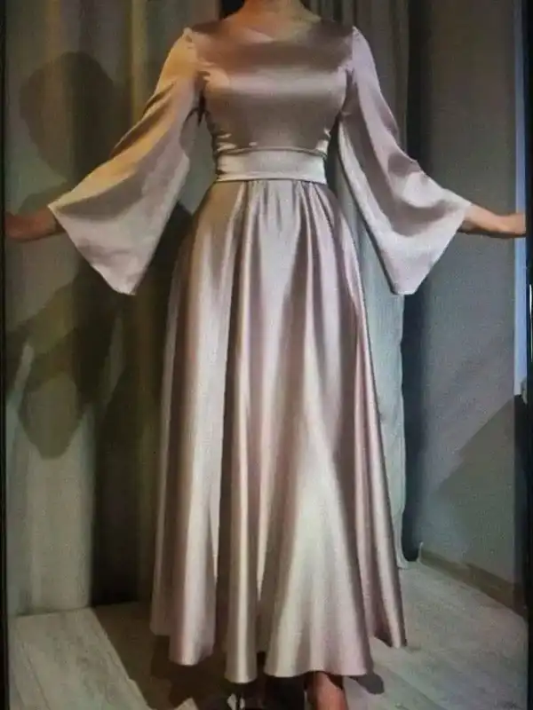 مدل لباس مجلسی با ساتن + مدل لباس مجلسی با ساتن گزینه ای برای ظاهر جذاب و لاکچری