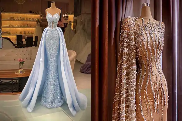 مدل لباس مجلسی برای عروسی + مدل لباس مجلسی کارهای مزونی لوکس برای عروسی