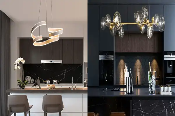 مدل لوستر برای آشپزخانه + ترکیبی از زیبایی کارایی با مدل لوستر برای آشپزخانه