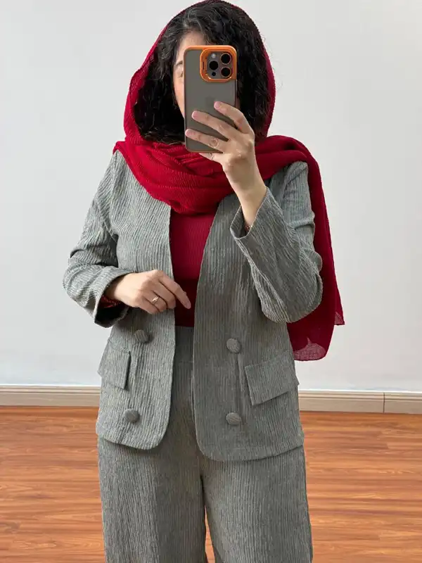  مدل مانتو با پارچه شانتون + مدلهای جدید و شیک مانتو با پارچه جذاب شانتون