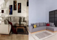 مدل مبل نیم ست ال + راحتی و زیبایی هم‌زمان با مدل مبل نیم ست ال