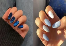 مدل ناخن ابی + مدل ناخن ابی ترند محبوب دخترانه با ظرافت و جذابیت بینظیر