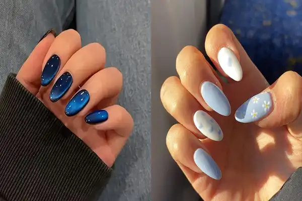 مدل ناخن ابی + مدل ناخن ابی ترند محبوب دخترانه با ظرافت و جذابیت بینظیر