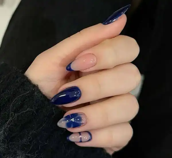 مدل ناخن ابی + مدل ناخن ابی ترند محبوب دخترانه با ظرافت و جذابیت بینظیر