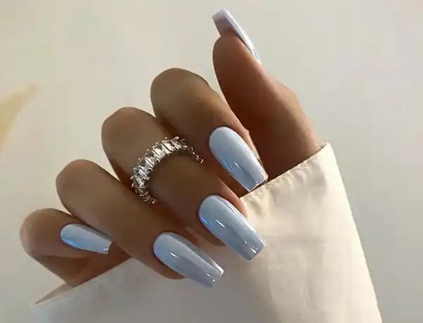 مدل ناخن ابی + مدل ناخن ابی ترند محبوب دخترانه با ظرافت و جذابیت بینظیر