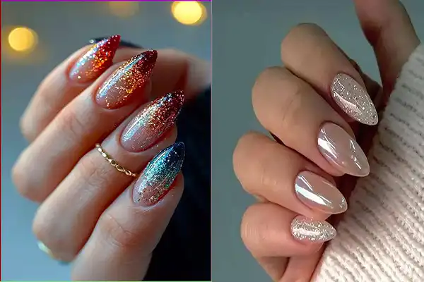 مدل ناخن امبره شاین + زیبایی و درخشش ناخنها با مدل ناخن امبره شاین ترند