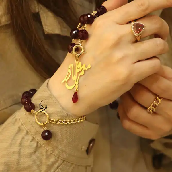 مدل نیم ست با سنگ عقیق + مدل نیم ست با سنگ عقیق بسیار زینتی و خاص