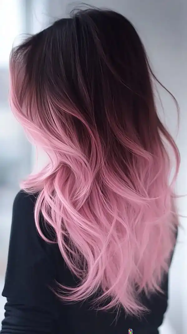 مدل رنگ مو آمبره + چهره شاداب تر با مدل رنگ مو آمبره با طیف رنگی گسترده 