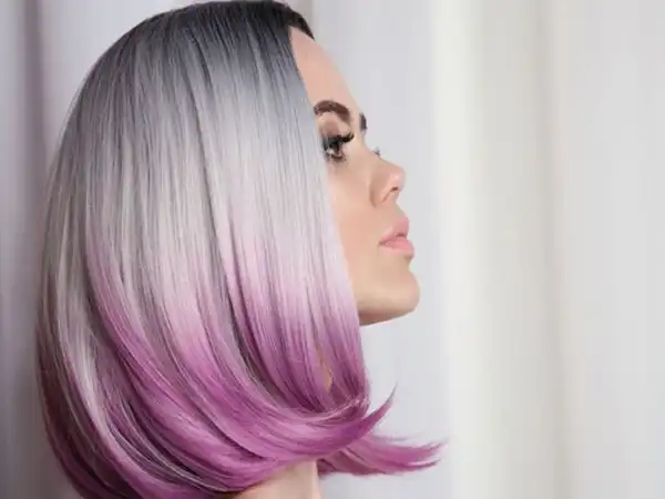 مدل رنگ مو آمبره + چهره شاداب تر با مدل رنگ مو آمبره با طیف رنگی گسترده 