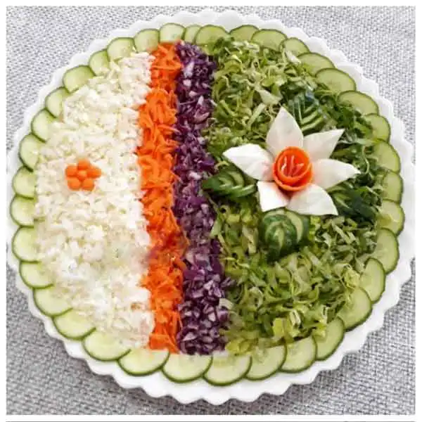 مدل سالاد کاهو + تزیین سالاد کاهو و خیار مجلسی با مدلهای جدید و شیک